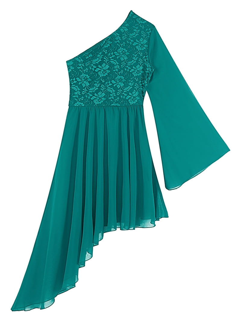 Sholeno Women's Praise Dance Dresses Worship Tunic One Shoulder Flared Sleeve Asymmetrical Hem Dress Green XXL - Walmart.com Sholeno Women's Praise Dance Dresses Worship Tunic One Shoulder Flared Sleeve Asymmetrical Hem Dress Green XXL - Walmart.com