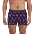 thumbnail image 4 of Wukai Cute Flamingo Print Men’s Underwear Breathable Boxer Briefs,&nbsp;Moisture Wicking & Breathable-Small, 4 of 7