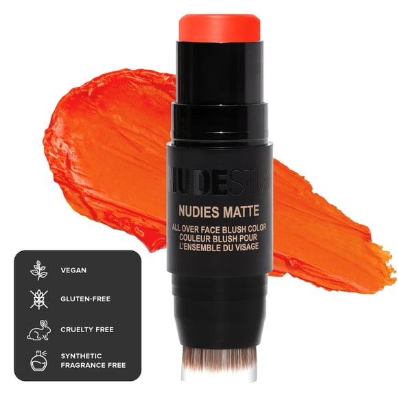Colorete en crema Nudestix Nudies Matte Cream Blush Stick Picante