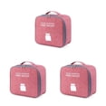 thumbnail image 4 of yingyy Emergency Organizer for Zipper Closure Household Empty Storage Bag Classification Dust-proof Students Survival Package Case Red Large 3Set, 4 of 6