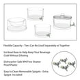 thumbnail image 3 of 3-Tier Beverage Dispenser-Stackable Layers with Spigots & Ice Chilling Bowl-Holds 2.76 Gallons-Shatterproof Drink Stand for Parties by Classic Cuisine, 3 of 8