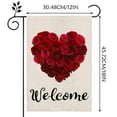 thumbnail image 3 of YujiCraft Double Sided Valentine Garden Flag 12 x 18 inches, Love Heart Outdoor Decoration, Vertical Yard Flag for Festival, Home Decor,A, 3 of 3