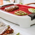 thumbnail image 3 of 2-in-1 Smokeless Indoor Ceramic Nonstick Grill & Griddle - Aluminum, Dishwasher-Safe, 1500W, White, 3 of 7