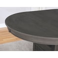 thumbnail image 6 of Lavon Oval 60-inch Extension Leaf Dining Table Medium Grey, 6 of 8