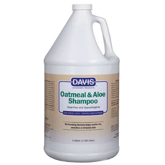 Oatmeal and Aloe Pet Shampoo Soothing Hypoallergenic Moisturizing Formula Gallon