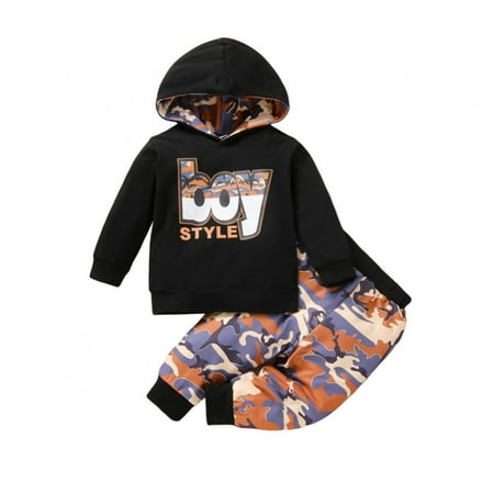 

Baby Boys Casual Suits Toddlers Spring Autumn Suit Set Letter Print Hoodie Sweatshirt+Pants Child Boy Long Sleeve Sweatshirt Long Pants Outfits