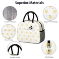 thumbnail image 4 of Insulated Lunch Bag for Women, Floral Print Oxford Fabric Lunch Box, Leakproof Thermal Cooler Tote for Work, School & Picnic, Vintage Dot Print, 4 of 5