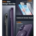 thumbnail image 4 of XIHAMA Designed for iPhone 16 Case, Magnetic Translucent [2+Full Coverage Tempered Glass Screen Protector] [Full Camera Protection] Anti-Fingerprint Anti-Scratch for iPhone 16 6.1, 4 of 7