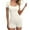 White, variant on ZZwxWA Bodysuits for Women Sexy Slim Fit Comfy Bodysuit Tops U-Neck Short Sleeve Tops Bodycon Stretchy Jumpsuit Rompers