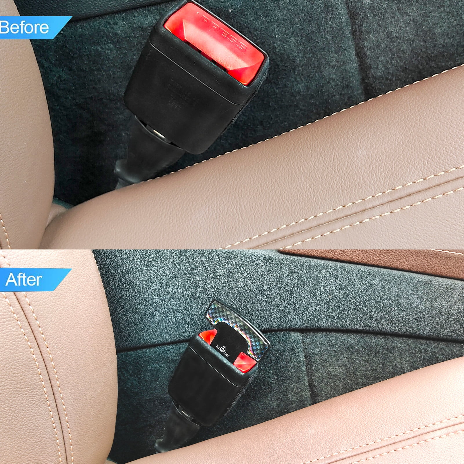 Riverwind 2 Pack Universal Fit Car Seat Belt Buckle Clips