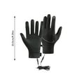 thumbnail image 2 of USB Rechargeable Heated Touchscreen Mittens for Winter Sports Gym Workouts Cycling Running Ski Riding Weight Lifting, 2 of 6
