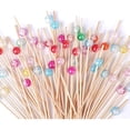 thumbnail image 2 of 120pcs Cocktail Picks Fancy Cocktail Toothpicks For Appetizers Picks Bamboo Cocktail Skewers For Appetizers Wedding Party Toothpicks Food Picks For, 2 of 5