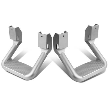 DNA Motoring SSTEP-SS Pair of Aluminum Side Assist Step for Pickups & Trucks (Chrome) Fits select: 1997-2011 FORD F150, 1999-2011 CHEVROLET SILVERADO