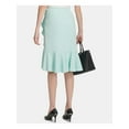 thumbnail image 2 of CALVIN KLEIN Womens Aqua Tulip Hem Wear To Work Ruffled Skirt Petites 8P, 2 of 2