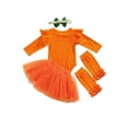 thumbnail image 4 of Mialoley Tenue d'Halloween pour Bébé Filles, Barboteuse à Manches Longues Imprimée, Jupe en Maille, 4 of 8