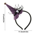 thumbnail image 3 of Mauxuk Halloween Witch Headband - Spooky Hair Accessory with Skull & Veil for Party, Themed Photography, Comfortable & Non-Slip, 3 of 6