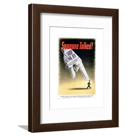 Someone Talked! Poster Framed Print Wall Art By Henry Koerner