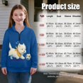thumbnail image 2 of Xoenoiee West Highland White Terrier Soccer Print Girls Half Zip Sweatshirt Fleece Quarter Zip Pullover Sweatshirts Stand Collar Fall Clothes for Teen Girl, Size 11-12 Years, 2 of 7