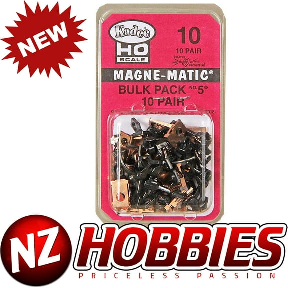 Kadee HO Scale #10 Bulk Pack 10 pair #5 NO.5 Metal Couplers Medium