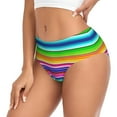 thumbnail image 5 of Women's Underwear Colorful Serape Hipster Panties Low Rise Briefs Ladies Bikini Underwear 3X-Large, 5 of 6