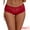 Wine Red, variant on Unique Bargains Women's Lace Ice Silk Mid Rise Comfort Underpants S Wine Red