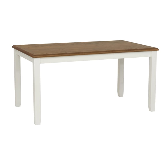 Powell Jane Vanilla White & Brown Dining Table