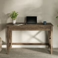 thumbnail image 4 of Lavish Home Lavish Home 47 in. Writing Desk - Work Desk with X-Pattern Legs for Office, Bedroom, Computer, or Craft Table, Tan Wood Finish, 4 of 6