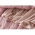 thumbnail image 5 of JMSUN Tulle Skirts for Women High Waist Layered Floral Print Brown Skirt Mesh A-Line Midi Layered Ruffles Mesh Skirt, 5 of 5