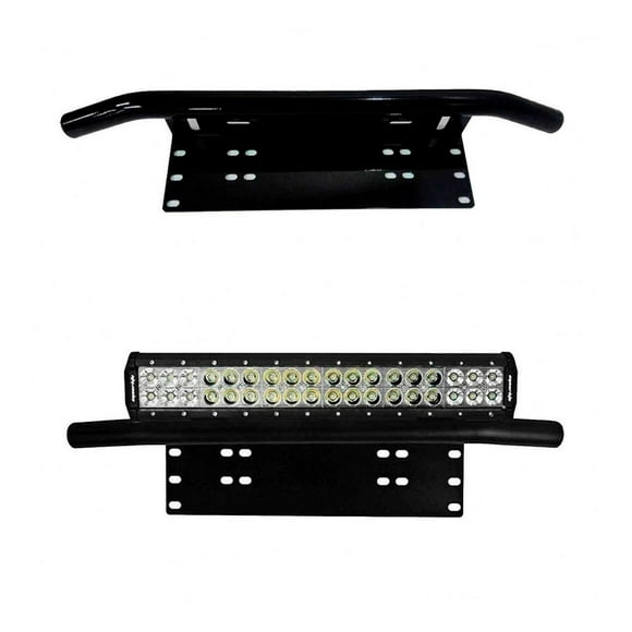 Soporte Para Barra De Led Metálico Para Pickups Vehículos Off-Road Color Negro Arizone Base para Barra Led metalico en Negro compatibilidad Universal