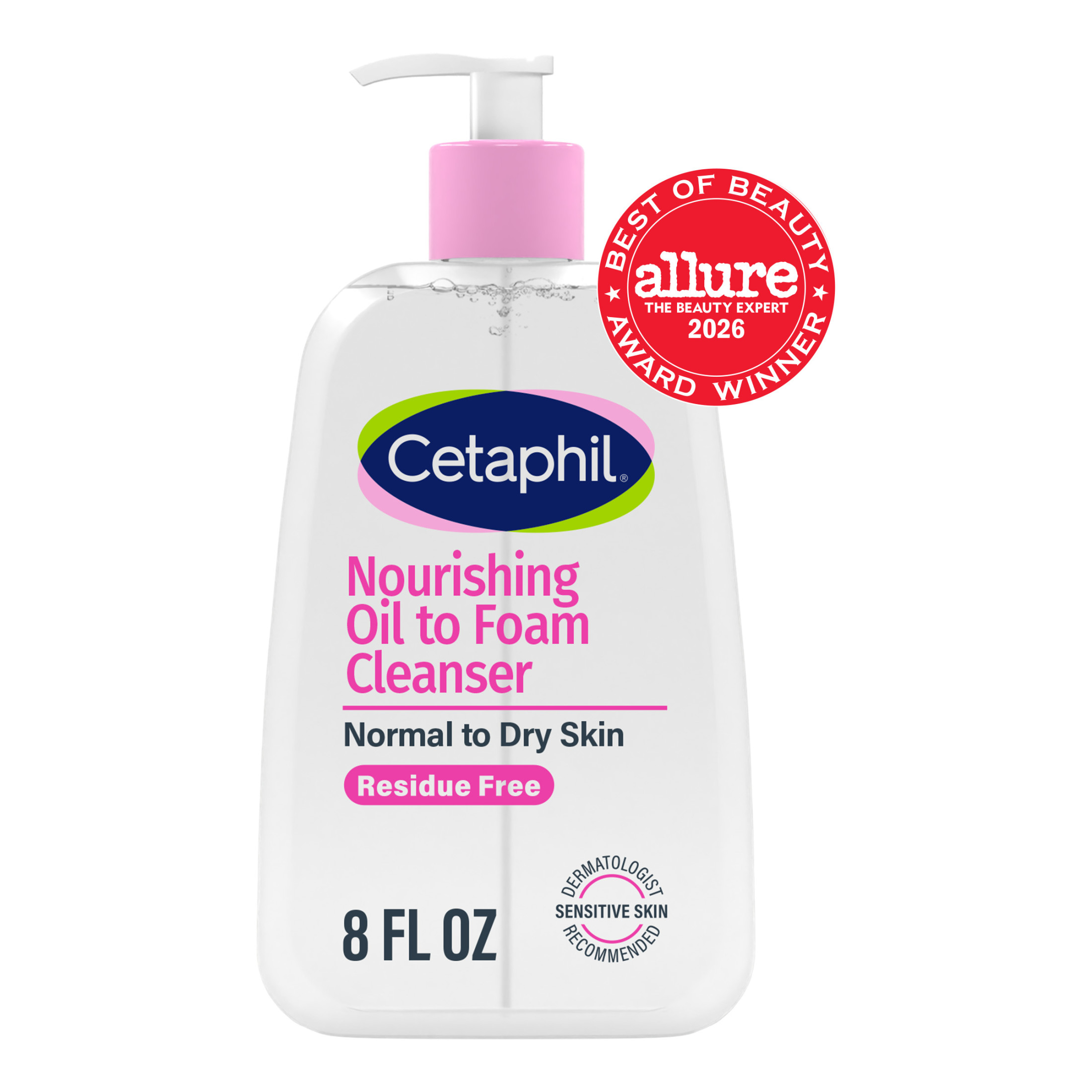 Cetaphil Nourishing Oil to Foam Facial Cleanser, 8 oz photo 2