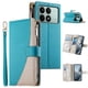 thumbnail image 1 of Funda cartera GANGXUN para Xiaomi Poco X6 Pro 5G , cuero PU con tarjetero, cremallera, correa de mano, soporte y protección 1164°, 1 of 6