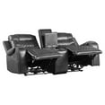 thumbnail image 5 of Lexicon Putnam Power Double Reclining Loveseat with Center Console in Gray, 5 of 9