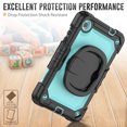 thumbnail image 4 of for Lenovo Tab M8 4th Gen Case 8 inch 2024/2023, 360 Rotating Shockproof Cover with Stand, Handle, Shoulder Strap, Sky Blue Panel, 4 of 7