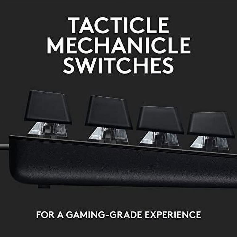 Logitech G413 TKL SE Mechanical Gaming Keyboard - Compact Backlit Keyboard  with Tactile Mechanical Switches, Anti-Ghosting, Compatible with Windows,  macOS - Black Aluminum 