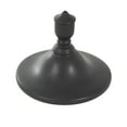 thumbnail image 4 of DecMode 11" x 28" Black Ceramic Fluted Urn Shaped Decorative Jars with Lid, 1-Piece, 4 of 9