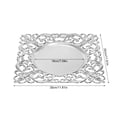 thumbnail image 2 of 11.81*11.81*0.79in Charger Plates Set of 6, Mirror Chargers for Dinner Plates, Square Chargers for Wedding, Banquets, Bridal Showers, Birthday Parties, 2 of 14