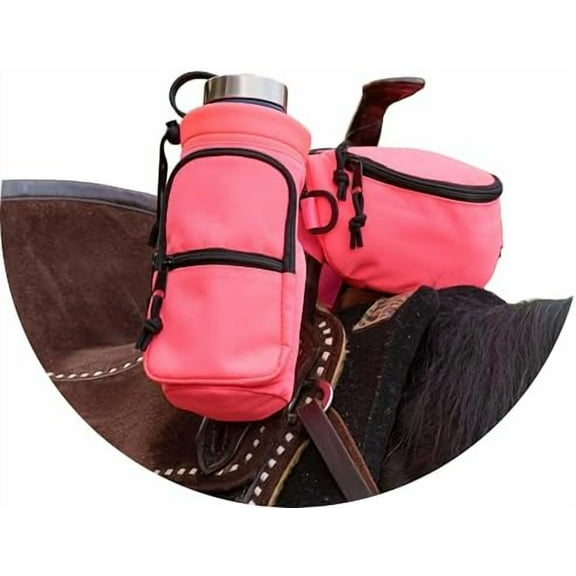 Horse Saddle Pommel Bag & Bottle Holder Set, Saddle Drink Holder, Horse Tack, Horse Gifts, Horse Stuff, Equestrian Gifts, Saddle Accessories$$Sport & Recreation Other