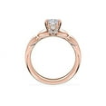 thumbnail image 2 of 1.15 Carat Brilliant Radiant Cut Natural Diamond Elegant Solitaire Wedding Ring for her in Solid 14K Rose Gold Size 9.5, 2 of 8