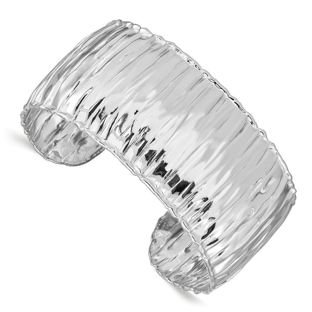 925 Sterling Silver 31.5mm Cuff Bangle Bracelet