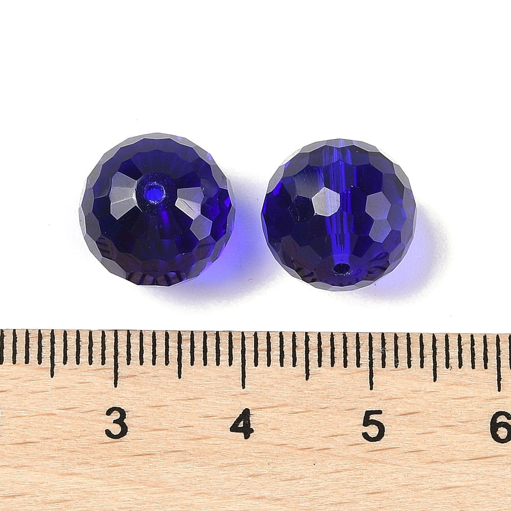 Glass K9 Glass Imitation Austrian Crystal Beads Faceted(128 Facets) Round Mixed Color 12mm Hole: 2mm