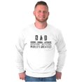 thumbnail image 4 of Dad Genuine World's Greatest Father Men's Big & Tall Long Sleeve Graphic Tee Brisco Brands 3X, 4 of 5