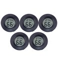 thumbnail image 3 of Shisuyan 5PC Round Digital Hygrometer Thermometer Embedded Electronic Digital Hygrometer Acrylic Reptile Pet Humidity Meter for Pet Store Home Use (Black), 3 of 9