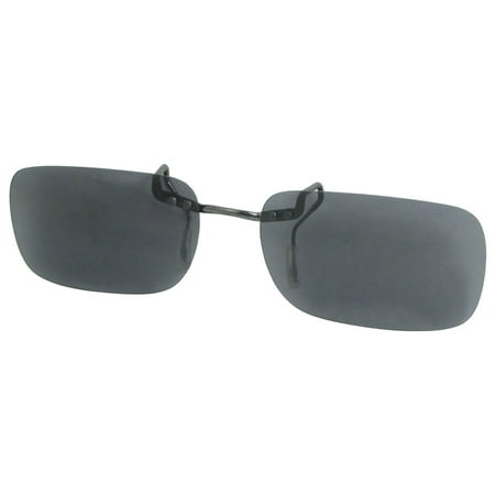 Unique BargainsOutdoor Exercise Gray Traveling Sunglasses Polarized Clip On Glasses