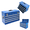 Blue, variant on LuckyNote Heavy Duty Metal Tool Box, 21-inch Portable Tool Chest with 4 Drawers, EVA Liners, Ball Bearing Slides, Locking, Powder Coated – Red