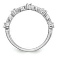 thumbnail image 2 of Solid 14K White Gold Diamond Wedding Band Ring Size 8 (.257 cttw.), 2 of 8