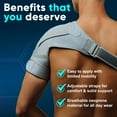 thumbnail image 5 of ZENKEYZ, Shoulder Brace for Men & Women, Black, 1 pc, 3XL, 5 of 7