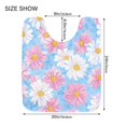 thumbnail image 5 of Yayeee Bath Rug for Bathroom Floor Non Slip Contour Fluffy Soft Absorbent Mat, 20"x24", Pink Daisy, 5 of 7