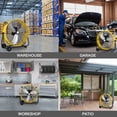 thumbnail image 5 of Achazel 24 Inch Industrial Drum Fan,Ultra Quiet Variable Speed 7800 CFM High Velocity Floor Fan with DC Motor for Warehouse Workshops Garage Cooling Yellow, 5 of 7