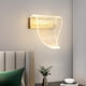 thumbnail image 2 of Modern Curved Leaf Wall Lights, Indoor LED Wall Lamp, 8W Hardwired Acrylic Wall Light for Bedroom, Living Room, Hallway, 3 Color Modes, 2 of 5