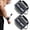 gray, variant on Wrist Cuffs with D-Ring, Wrist Wraps for Weightlifting with Neoprene Padding, Wrist Straps for Cable Machines